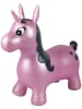 LEXIBOOK® Aufblasbares Hüpf-Einhorn Rosa mit Plüschbezug