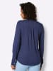 creation L Blusenshirt in marine-mittelblau-bedruckt