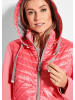 GOLDNER Jacke Steppjacke mit abnehmbarer Kapuze in pfirsich