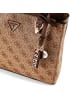Guess Noelle Handtasche 25 cm in latte logo-brown