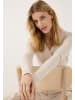 More & More eleganter Pullover, raffinierte Wickeloptik in powder cream