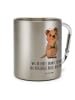 Mr. & Mrs. Panda Tasse Quokka Happy mit Spruch in Silber