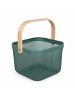 relaxdays Aufbewahrungskorb in Mint - (B)26x (H)17,5 x (T)24,5 cm