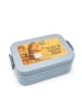 Mr. & Mrs. Panda Snackbox Igel Wein Design mit Spruch in Blau Pastell