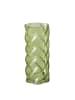 Boltze Glasvase mit Glanzeffekt, CURVO in Grün, Ø 13 x (H) 30 cm