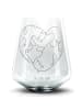 Mr. & Mrs. Panda Whiskyglas Otter Valentine ohne Spruch in Transparent