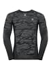 Odlo Unterhemd BL TOP Crew neck l/s BLACKCO in Black