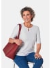 GOLDNER Kurzgröße:  Shirt Feminines Spitzenshirt in weiß