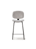 CALICOSY 2er-Set Barhocker ARUS  in Grau  - (W) 44  x (H) 65  x (L) 50  cm