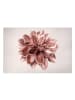 WALLART Leinwandbild - Dahlie Blume Rosegold Metallic in Rot