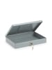 relaxdays Geldkassette in Grau - (B)30 x (H)5 x (T)20 cm