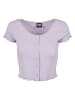Urban Classics Cropped T-Shirts in lilac