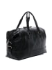 SID & VAIN Leder-Reisetasche Leder Weekender Unisex YALE in schwarz