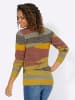 WITT WEIDEN Strickpullover in ocker-rostrot-gemustert