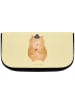 Mr. & Mrs. Panda Kosmetiktasche Hamster Hut ohne Spruch in Gelb Pastell