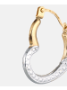 Diamant L'éternel Creolen aus 375 Gelbgold Herz-Design