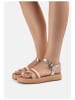 INUOVO Sandalen in Gold/Beige