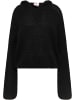 IZIA Damen Strickhoodie in Schwarz