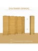 HOMCOM Paravent-270L x 1,7B x 180H cm-Naturholz