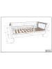 58 aufm Kessel JUNIORBETT SET 70x140 Keeley Buche Weiß Holz Regal Komfort Stabil