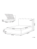 Beliani Doppelbett NANTERRE in Beige - (W) 147 x (H) 104 x (L) 215 cm