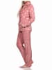 NORMANN Hausanzug Coralfleece Tupfen Punkte - 76700 in rosa