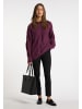Usha Damen Rundhalspullover in Beerenrot