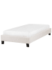 Beliani Kinderbett ROANNE in Beige/Dunkler Holzfarbton - (W) 100 x (H) 29 x (L) 213 cm