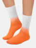Nur Die  Freizeitsocken Good Vibes in ORANGE/WEISS