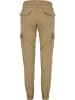 Urban Classics Urban Classics Damen Ladies High Waist Cargo Jogging Pants in unionbeige