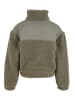 Urban Classics Urban Classics Girls Sherpa Mix Jacket in palegreen