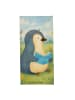 Mr. & Mrs. Panda Badhandtuch Pinguin Buch Design ohne Spruch in Eisblau