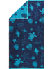 Erwin Müller Jacquard Strandtuch in marine-türkis