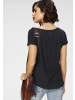 Tamaris T-Shirt in schwarz