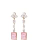 faina Women Dangle Earrings in Rose Gold Pink