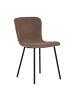ebuy24 Esszimmerstuhl Halden  Braun 2er Set