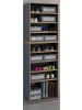 VCM  Holz Regal Schuhschrank Schuhregal Salia B60 in Anthrazit