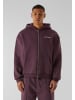 9N1M SENSE 9N1M SENSE Sense Essential Fluffy Zip Hoody in plumpurple