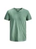 Jack and Jones 1er Pack JJESPLIT Neck Tee SS in Mint