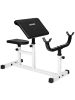 tectake Curlbank  rutschfest, 98 x 65 x 94 cm, schwarz/weiß