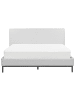 Beliani Doppelbett CORIO in Grau/Schwarz - (W) 173 x (H) 101 x (L) 219 cm