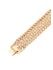 faina Women Chain Edged Wide Bracelet in Rose Gold