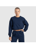 SMILODOX Crop Sweatshirt Triana in Marineblau