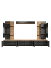 ebuy24 Regalsystem Baggio (6-teilig) Antrazit 360 x 40 cm