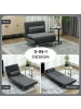 HOMCOM Schlafsessel in Dunkelgrau 75L x 70B x 75H cm