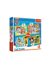 Wisam Paw Patrol 4in1 Puzzle Lustiges Paw Patrol Team Trefl 34346