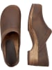 Sanita Comfortwear Clog "Wood-Jamie Closed" in Braun