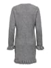 ONLY Strickkleid in Medium Grey Melange