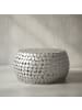 KADIMA DESIGN Couchtisch Metall Silber 66x66x32 cm Sofatisch Aluminium, Design