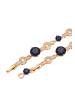 faina Women Crystal-Studded Bracelet in Rose Gold Navy
